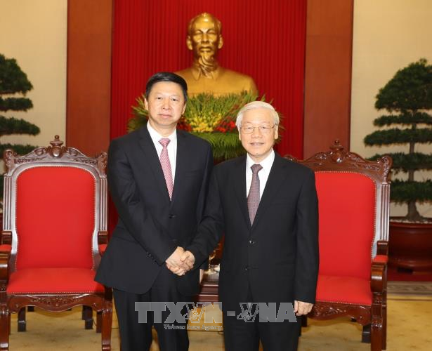 Tổng Bí thư Nguyễn Phú Trọng tiếp Đặc phái viên của Tổng Bí thư Trung Quốc ảnh 1